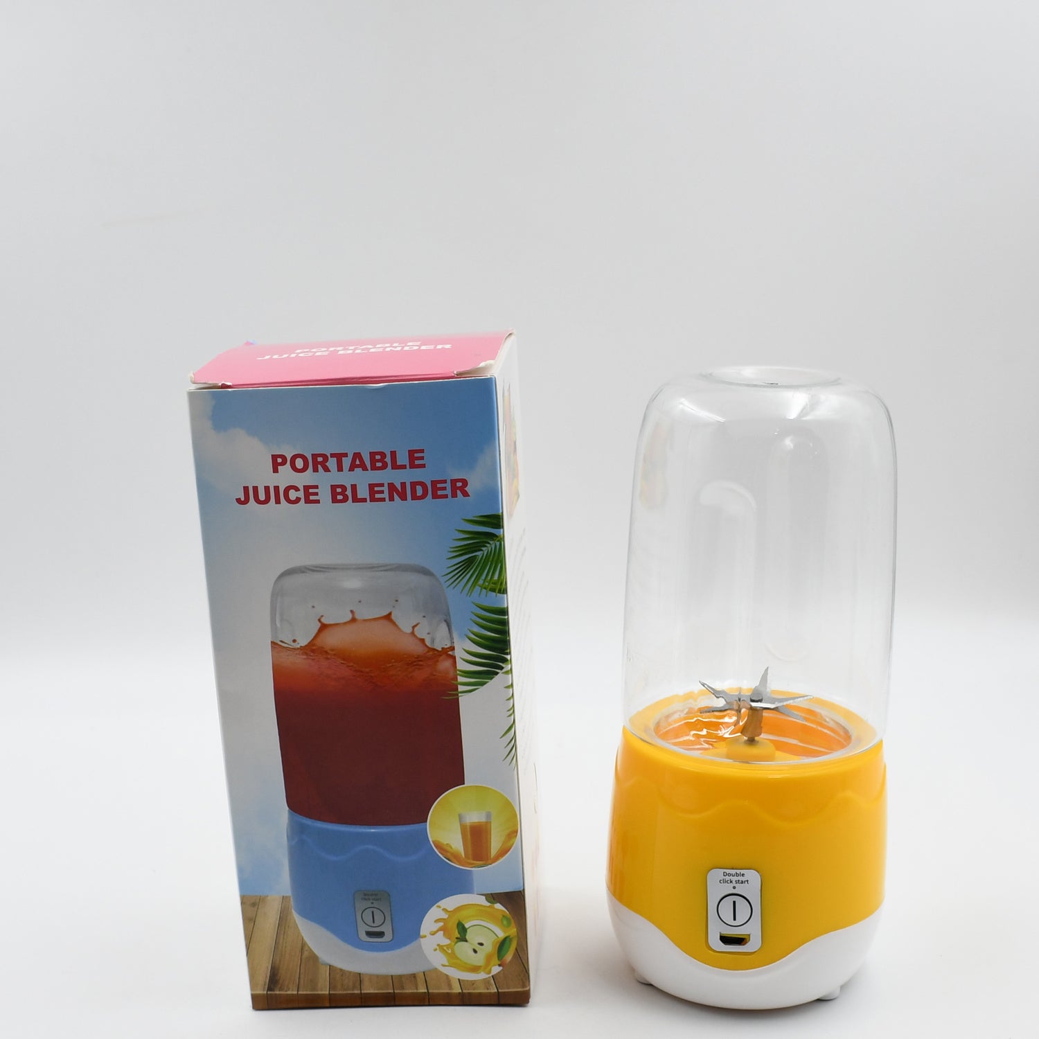 2260A Portable Electric USB Juice Maker 6 blade Blender Grinder Mixer Personal Size, USB Rechargeable Mini Juicer for Smoothies and Shakes with Juicer Cup - 400ml 2260A Portable Electric USB Juice Maker 6 blade Blender Grinder Mixer Personal Size, USB Rechargeable Mini Juicer for Smoothies and Shakes with Juicer Cup - 400ml